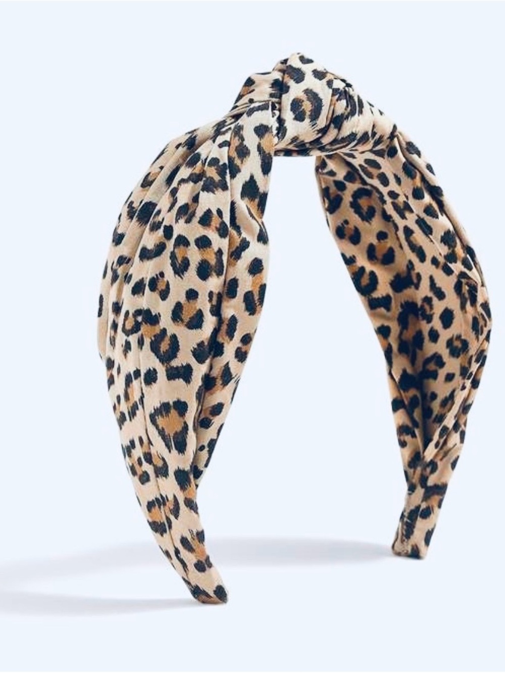 J. Crew - Women’s Leopard Print Knotted Headband - Light Tan